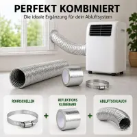Aluminum Flex Duct 160 mm 1 Meter - Ventilation Duct