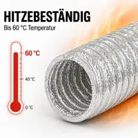 Aluminum Flex Duct 160 mm 1 Meter - Ventilation Duct