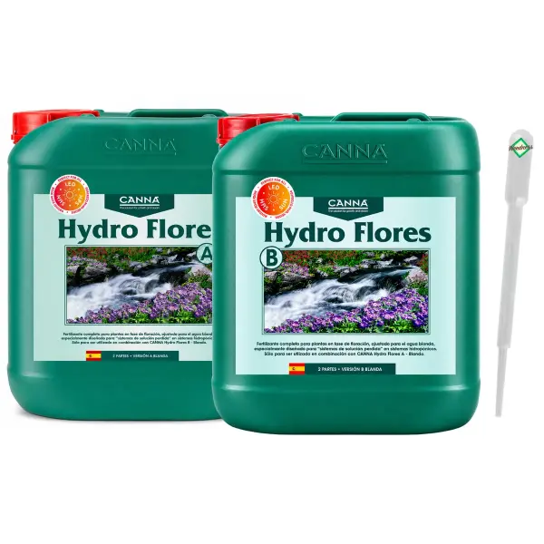 Canna Hydro Flores A&B 10 Liters – Hydroponic Bloom Nutrient A+B Bulk