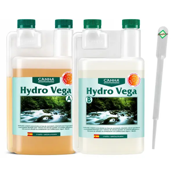 Canna Hydro Vega A&B 1 Liter – Hydroponic Growth Nutrient A+B