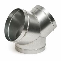 Y-Piece 125 mm Metal – Ventilation Y-Connector