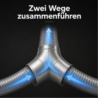 Y-Piece 125 mm Metal – Ventilation Y-Connector