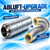 Vents Schalldämpfer 200 mm / 60 cm – Schallgedämmter Lüfterkanal