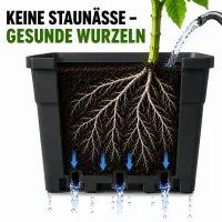 Square Planter Pot 2 Liters 13x13x13 cm – Corner Plant Pot