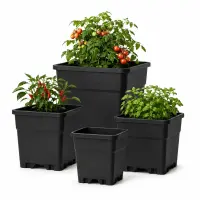 Square Planter Pot 4 Liters 15x15x20 cm – Corner Plant Pot