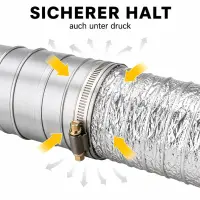 Schlauchschelle 60-525 mm – Abluftschlauch Schelle