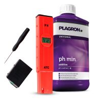 Plagron pH- Minus 500 ml + pH Meter – pH Regulation...