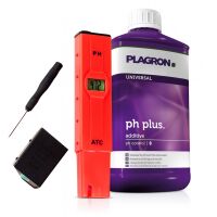 Plagron pH+ Plus 500 ml + pH Meter – pH Regulation...