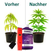 Plagron pH+ Plus 500 ml + pH Meter – pH Regulation...