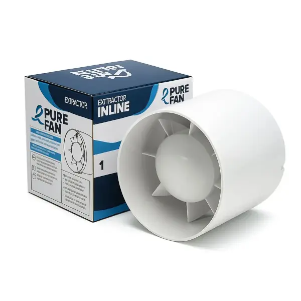 Grow Fan 107 m³/h 100 mm Connection – Mini Exhaust Fan for Growing