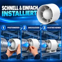 Grow Fan 190 m³/h 125 mm Connection – Exhaust Fan Grow Standard
