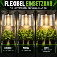 Hammered Finish Reflector Lamp 47x47 cm – Reflector Plant Light