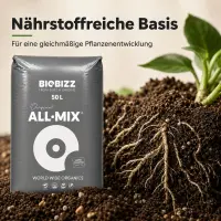 BioBizz All-Mix 50 Liters – Pre-Fertilized Organic...