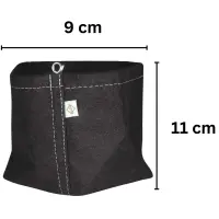 Fabric Pot 1 Liter 9 x 9 x 11 cm – Grow Plant Bag