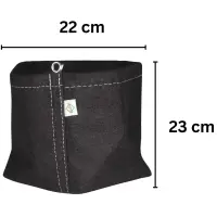 Stofftopf 11 Liter 22 x 22 x 23 cm – Grow Pflanzsack