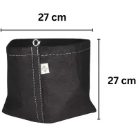 Fabric Pot 19 Liters 27 x 27 x 27 cm – Grow Bag for...