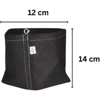 Fabric Pot 2 Liters 12 x 12 x 14 cm – Grow Plant Bag
