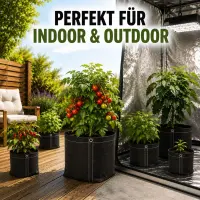 Fabric Pot 2 Liters 12 x 12 x 14 cm – Grow Plant Bag