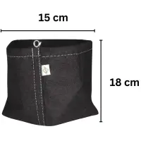 Stofftopf 4 Liter 15 x 15 x 18 cm – Grow Pflanzsack