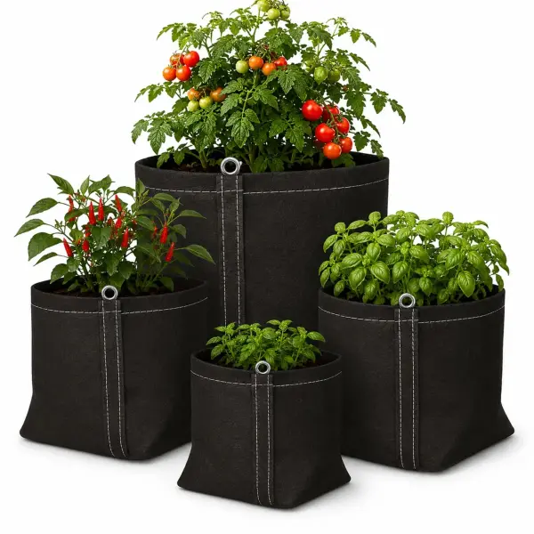 Stofftopf 8 Liter 19 x 19 x 21 cm – Grow Pflanzsack