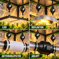Easy Rolls Grow Light Suspension Set – 2-Pack Light...