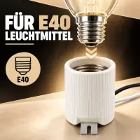 Grow E40 Ceramic Lamp Socket – E40 Lamp Holder
