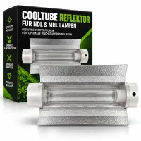 Cooltube Reflector 125 mm Flange 40 cm Long – For...