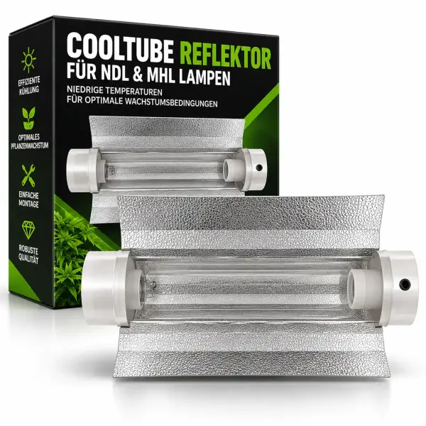 Cooltube Reflector 150 mm Flange 60 cm Long – For HPS & MH Lamps