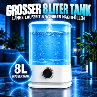 Megamist Luftbefeuchter 8 Liter – Großer Luftbefeuchter