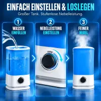 Megamist Luftbefeuchter 8 Liter – Großer Luftbefeuchter