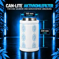 Can-Lite Grow Activated Carbon Filter 800 m³ - 160 mm Flange