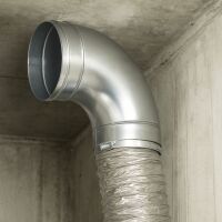 Angle Piece 250 mm Metal – Ventilation Angle Connector
