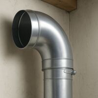 125 mm Metal Angle Piece – Ventilation Angle Connector