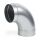 Winkel-Stück 100 mm Metall – Lüftung Winkelverbinder