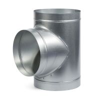 100 mm Metal T-Piece – Ventilation T-Connector