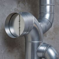 200 mm Metal Backdraft Damper – Exhaust Backflow...