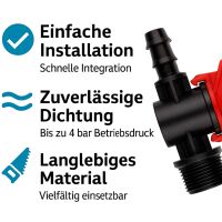 Shut-off Valve 20 mm PE x 3/4" Female Thread – PE Pipe Shut-off Valve