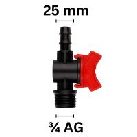 Shut-off Valve 25 mm PE x 3/4" Female Thread –...