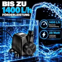 Circulation Pump 1400 Liters/Hour – Hydroponic Water Pump