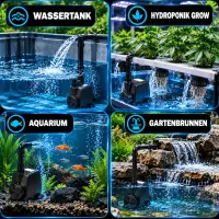 Umwälzpumpe 800 Liter/Stunde – Wasserpumpe...