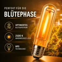 Pure Light 600 Watt HPS/NDL RED Bloom Phase – Sodium Vapor Lamp for Flowering
