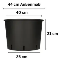 Round Planter Pot 35 Liters 40x31 cm – Large Round...