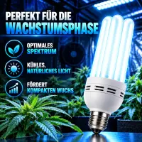 Pure Light 250 Watt Energy Saving Lamp BLUE Growth Phase – ESL Grow Light for Plant Growth