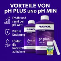 T.A. pH Test Kit + Plagron pH+ 500 ml + Plagron pH- 500 ml