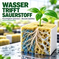 Steinwolle Anzuchtwürfel 15x15x14,2 cm – Perfekt für Anzucht
