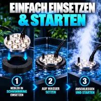 Ultrasonic Ultraschall-Luftbefeuchter 3 Membrane 1200 ml/Stunde – Growbox