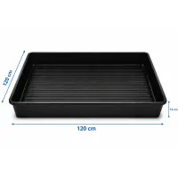 Pflanzenschale Hart-Plastik 120 x 120 x 12 cm –...