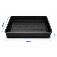 Pflanzenschale Hart-Plastik 80 x 80 cm – Stabile...