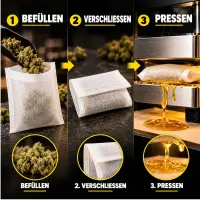 Qnubu Extraktionsbeutel 37 µm – Rosin Extraktionsbeutel