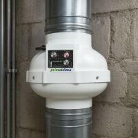 Prima Klima EC-TC 160 mm Fan, 0 - 1180 m³/h – EC Duct Exhaust Fan
